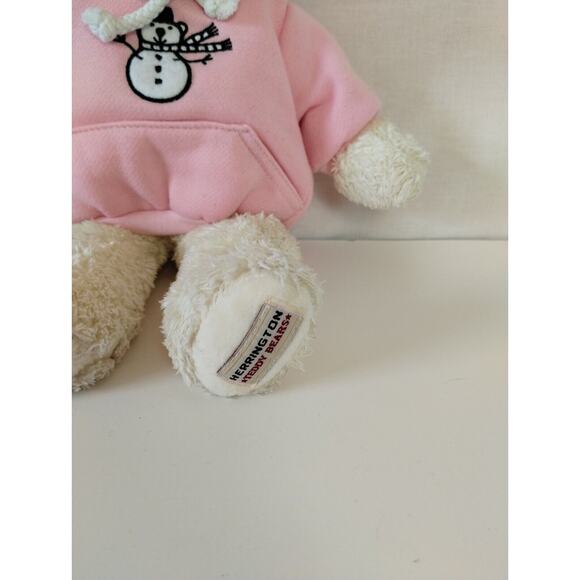 14" Cheesecake Factory IVORY Bear - Plush - Pink Hoodie - Herrington Bears 2007 - Picture 2 of 6